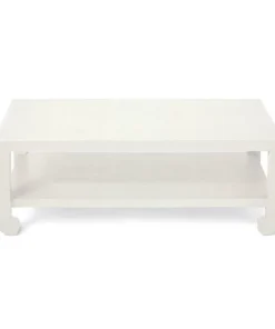 Made Goods Askel Coffee Table Pristine Faux Raffia