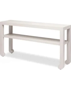 Made Goods Askel 60" Console French Gray Faux Raffia New Arrivals