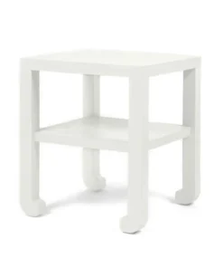 Made Goods Askel Side Table Pristine Faux Raffia