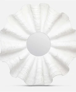 Made Goods Ava Mirror White Shell Resin Large