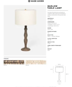 Made Goods Barlow Table Lamp Bronze Coco Beads New Arrivals