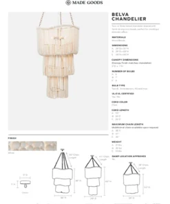 Made Goods New Arrivals Belva Chandelier Wide 9 Made Goods New Arrivals Belva Chandelier Wide