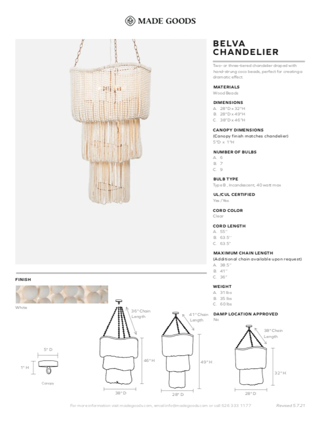 Made Goods New Arrivals Belva Chandelier Wide 5 Made Goods New Arrivals Belva Chandelier Wide