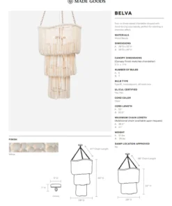 Made Goods New Arrivals Belva Two Tier Chandelier 11 Made Goods New Arrivals Belva Two Tier Chandelier