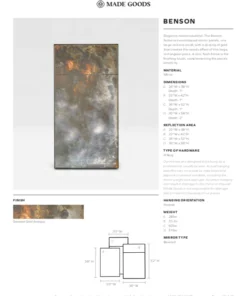 Made Goods New Arrivals Benson Mirror 36 X 52