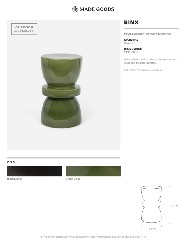 Made Goods Binx Stool Matte Black 4 Made Goods Binx Stool Matte Black