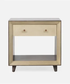 Made Goods Blaine Double Nightstand Champagne Faux Canvas New Arrivals 8 Made Goods Blaine Double Nightstand Champagne Faux Canvas New Arrivals