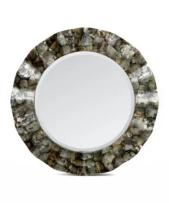Made Goods New Arrivals Blake Mirror Silver Mother Of Pearl
