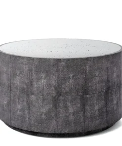 Made Goods Cara Cocktail Table Cool Gray Faux Shagreen New Arrivals