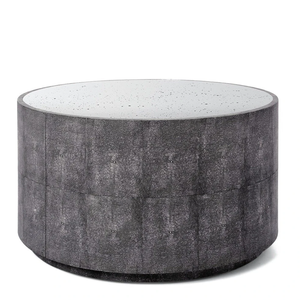 Made Goods Cara Cocktail Table Cool Gray Faux Shagreen New Arrivals 1 Made Goods Cara Cocktail Table Cool Gray Faux Shagreen New Arrivals