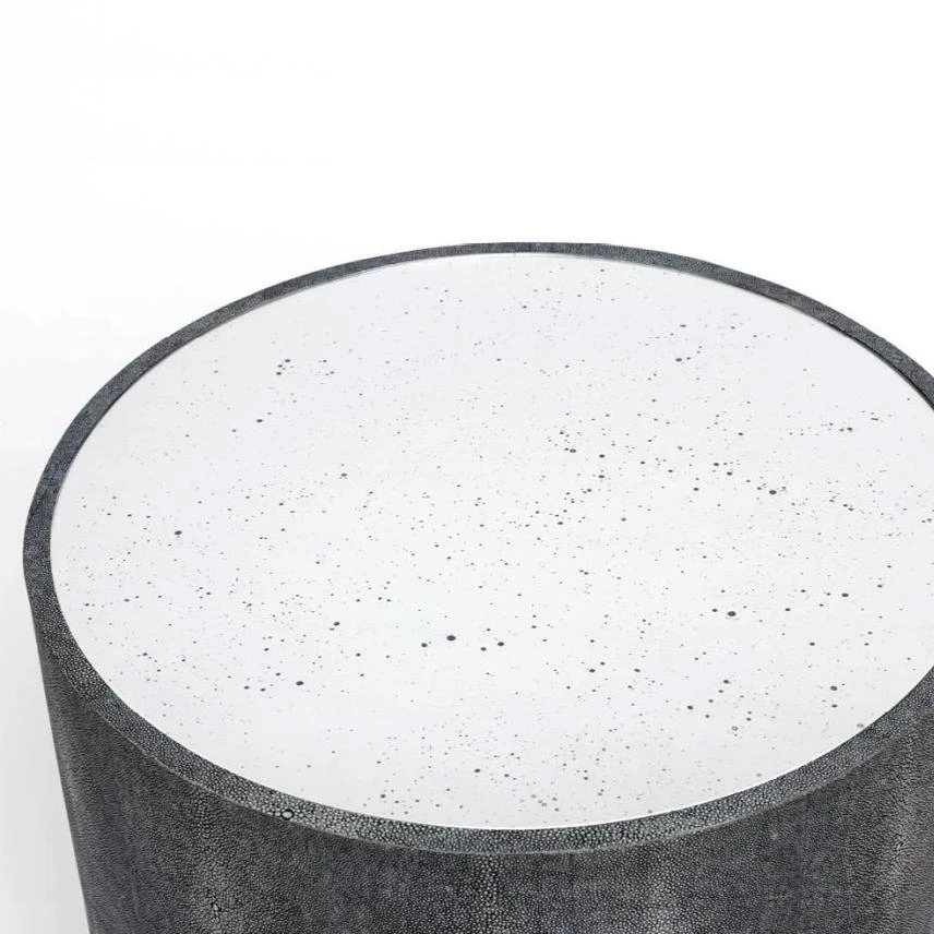 Made Goods Cara Side Table Cool Grey Faux Shagreen New Arrivals 5 Made Goods Cara Side Table Cool Grey Faux Shagreen New Arrivals