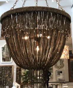 Made Goods Carmen Chandelier Bronze Coco Beads New Arrivals 7 Made Goods Carmen Chandelier Bronze Coco Beads New Arrivals