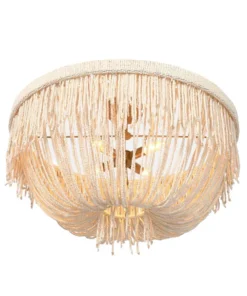 Made Goods New Arrivals Carmen Semi Flush Mount Natural Coco Beads