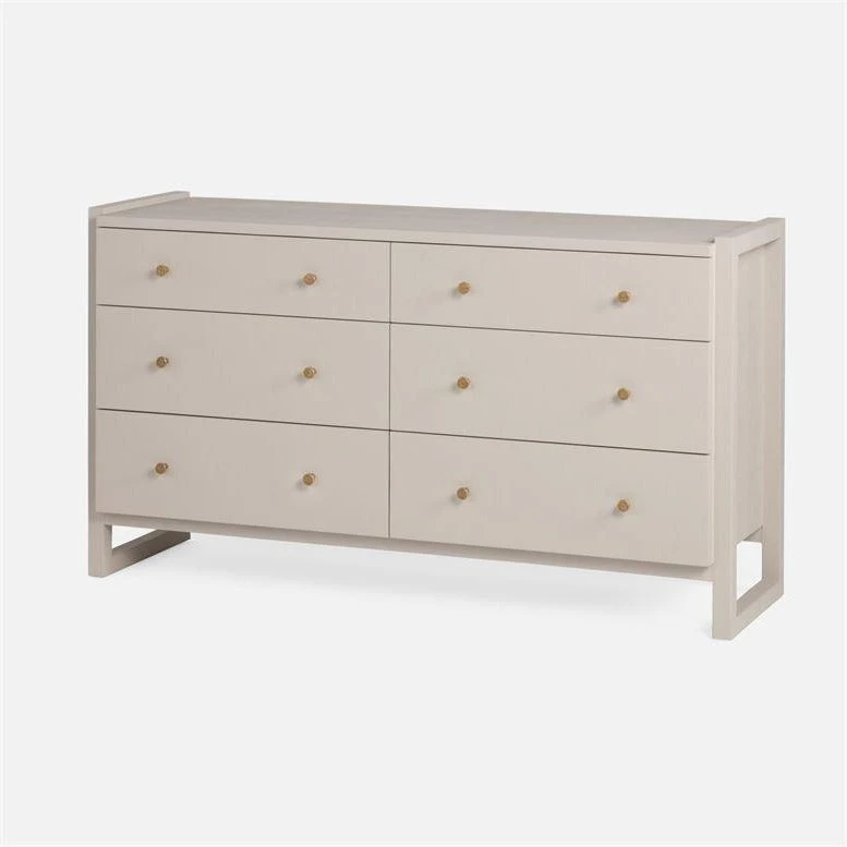 Made Goods Carrigan 60" Dresser French Gray Vintage Faux Shagreen 2 Made Goods Carrigan 60" Dresser French Gray Vintage Faux Shagreen