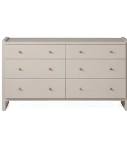 Made Goods Carrigan 60" Dresser French Gray Vintage Faux Shagreen