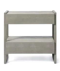 Made Goods New Arrivals Carrigan Double Nightstand Castor Gray Vintage Faux Shagreen 9 Made Goods New Arrivals Carrigan Double Nightstand Castor Gray Vintage Faux Shagreen