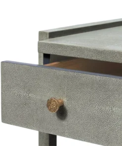 Made Goods New Arrivals Carrigan Double Nightstand Castor Gray Vintage Faux Shagreen 11 Made Goods New Arrivals Carrigan Double Nightstand Castor Gray Vintage Faux Shagreen