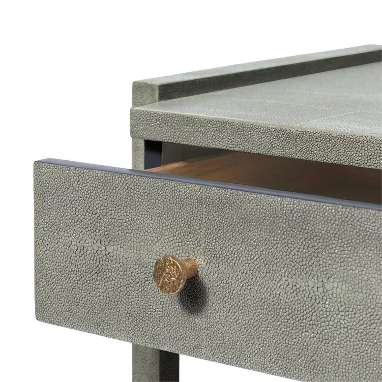 Made Goods New Arrivals Carrigan Double Nightstand Castor Gray Vintage Faux Shagreen 6 Made Goods New Arrivals Carrigan Double Nightstand Castor Gray Vintage Faux Shagreen