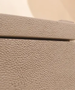 Made Goods New Arrivals Carrigan Double Nightstand French Gray Vintage Faux Shagreen