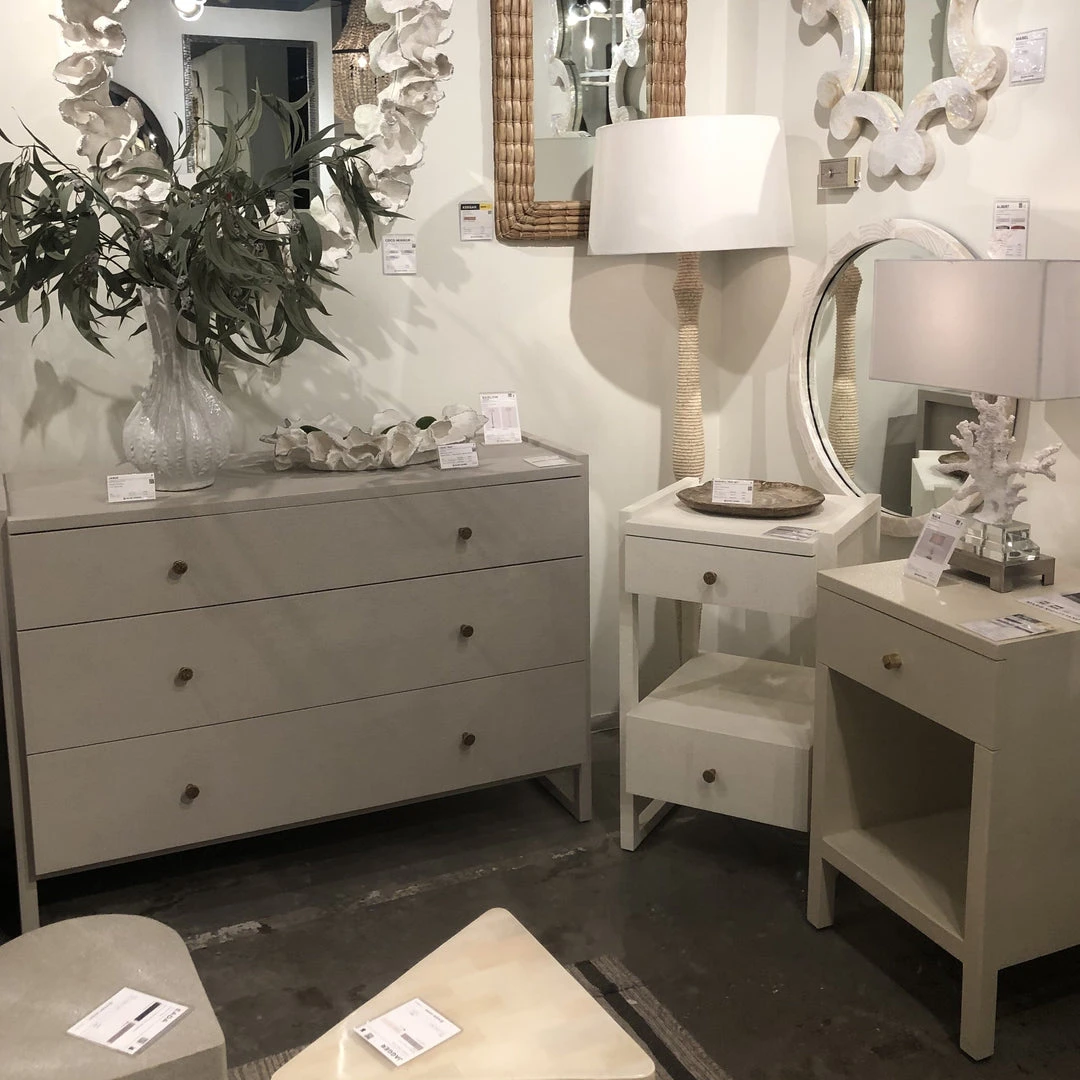 Made Goods Carrigan Single Nightstand Pristine Vintage Faux Shagreen New Arrivals 3 Made Goods Carrigan Single Nightstand Pristine Vintage Faux Shagreen New Arrivals