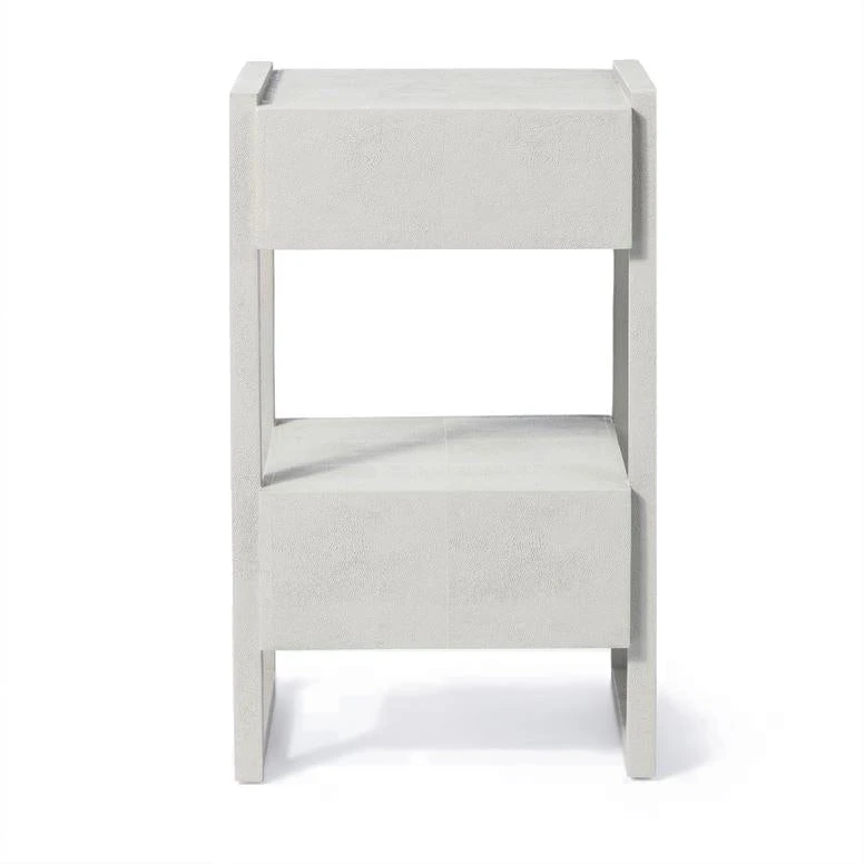 Made Goods Carrigan Single Nightstand French Gray Vintage Faux Shagreen New Arrivals 4 Made Goods Carrigan Single Nightstand French Gray Vintage Faux Shagreen New Arrivals