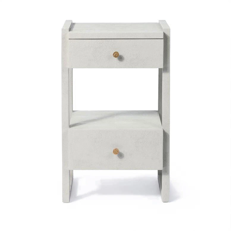 Made Goods Carrigan Single Nightstand French Gray Vintage Faux Shagreen New Arrivals 2 Made Goods Carrigan Single Nightstand French Gray Vintage Faux Shagreen New Arrivals