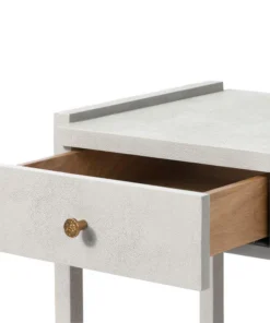 Made Goods Carrigan Single Nightstand French Gray Vintage Faux Shagreen New Arrivals 8 Made Goods Carrigan Single Nightstand French Gray Vintage Faux Shagreen New Arrivals