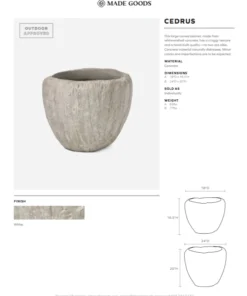 Made Goods New Arrivals Cedrus Planter Small 5 Made Goods New Arrivals Cedrus Planter Small