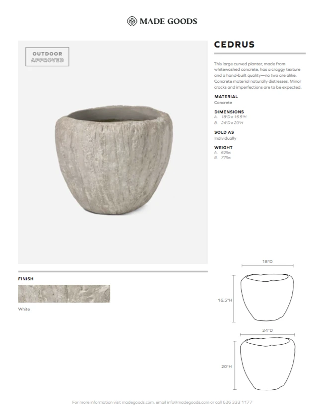 Made Goods New Arrivals Cedrus Planter Small 3 Made Goods New Arrivals Cedrus Planter Small