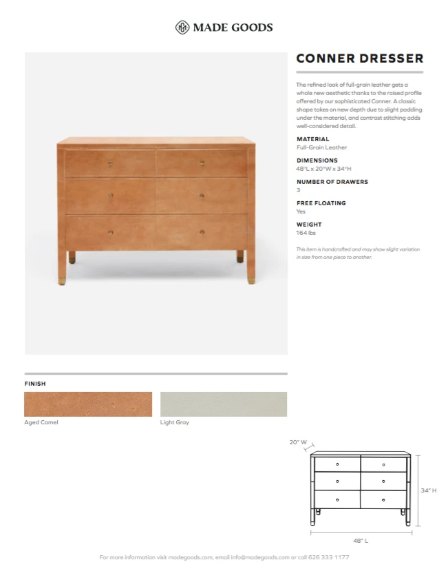 Made Goods Conner Dresser Light Gray New Arrivals 3 Made Goods Conner Dresser Light Gray New Arrivals