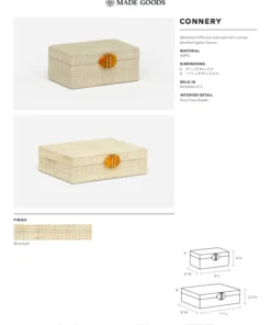Made Goods Connery Raffia Box Set