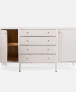 Made Goods Conrad Deep Drawer Buffet French Gray Faux Raffia New Arrivals