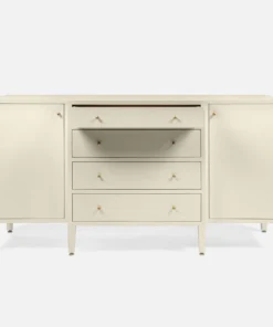 Made Goods New Arrivals Conrad Deep Drawer Buffet Off White Raffia