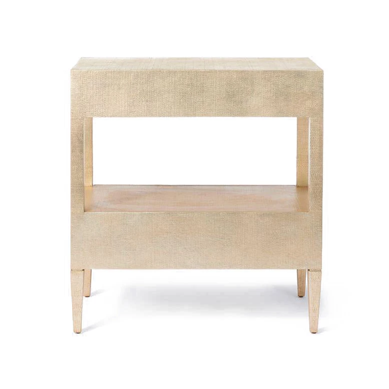 Made Goods New Arrivals Conrad Low Double Nightstand Champagne Faux Raffia 3 Made Goods New Arrivals Conrad Low Double Nightstand Champagne Faux Raffia