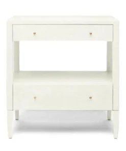 Made Goods New Arrivals Conrad Double Nightstand Pristine Faux Raffia