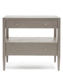 Made Goods New Arrivals Conrad Low Double Nightstand Seal Faux Raffia