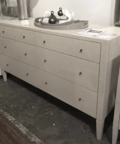 Made Goods Conrad 60" Dresser Off White Faux Raffia