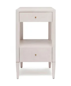 Made Goods New Arrivals Conrad Single Nightstand French Gray Faux Raffia