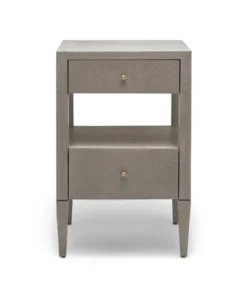 Made Goods New Arrivals Conrad Low Single Nightstand Seal Faux Raffia