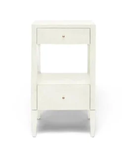 Made Goods Conrad Single Nightstand Pristine Faux Raffia New Arrivals