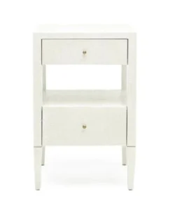 Made Goods New Arrivals Conrad Low Single Nightstand Pristine Faux Raffia