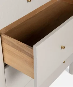 Made Goods Conrad Tallboy French Grey Raffia