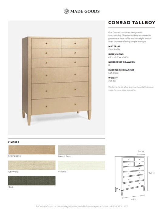 Made Goods Conrad Tallboy Pristine Raffia 4 Made Goods Conrad Tallboy Pristine Raffia