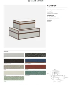 Made Goods Cooper Box Set Sand Shagreen
