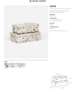Made Goods Cove Box Set Oyster Shells 11 Made Goods Cove Box Set Oyster Shells