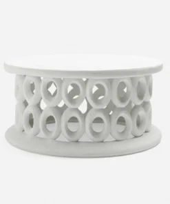 Made Goods Dagen Coffee Table Large White Plaster