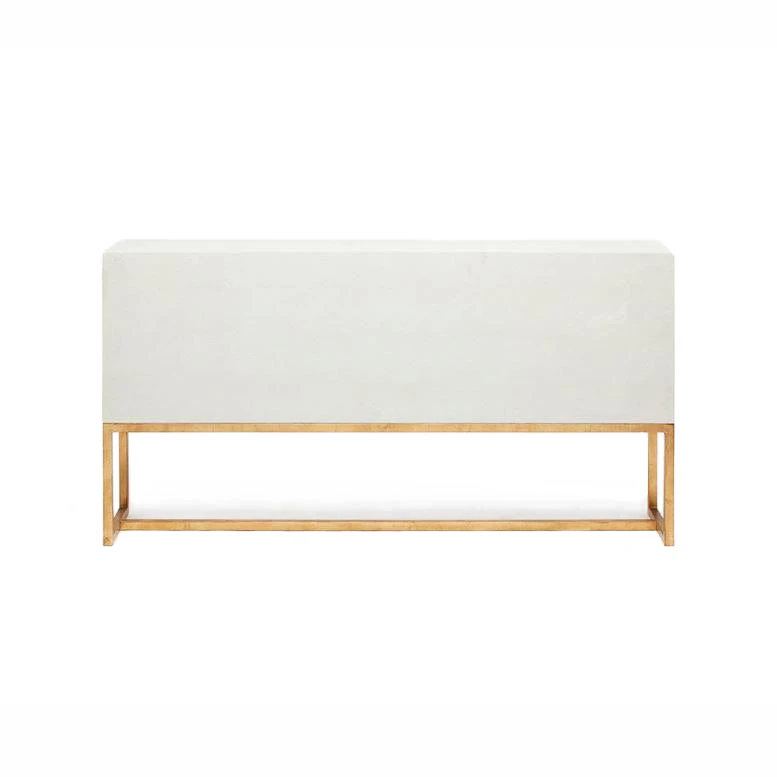 Made Goods New Arrivals Dallon 3 Door Buffet In Snow Faux Shagreen And Gold 6 Made Goods New Arrivals Dallon 3 Door Buffet In Snow Faux Shagreen And Gold