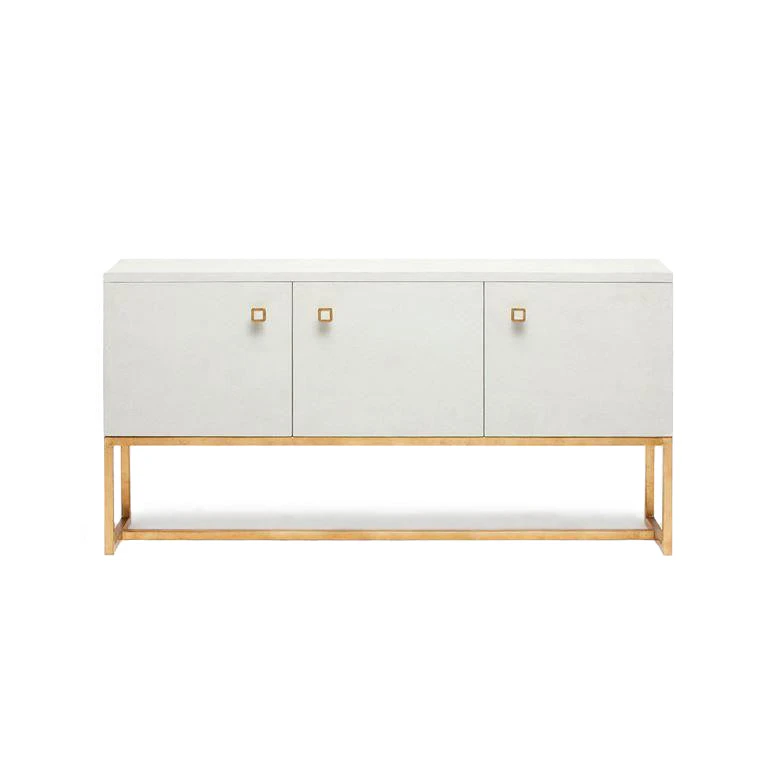 Made Goods New Arrivals Dallon 3 Door Buffet In Snow Faux Shagreen And Gold 4 Made Goods New Arrivals Dallon 3 Door Buffet In Snow Faux Shagreen And Gold