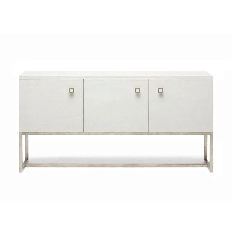 Made Goods Dallon 3 Door Buffet In Snow Faux Shagreen And Silver New Arrivals 2 Made Goods Dallon 3 Door Buffet In Snow Faux Shagreen And Silver New Arrivals