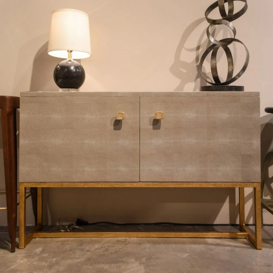 Made Goods New Arrivals Dallon 2 Door Buffet In Faux Shagreen Sand With Gold 2 Made Goods New Arrivals Dallon 2 Door Buffet In Faux Shagreen Sand With Gold
